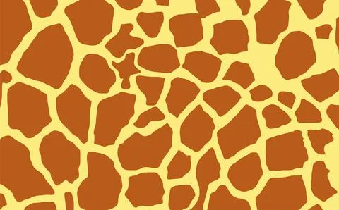 Giraffe skin pattern vector illustration. Wild animal print Illustrazione stock