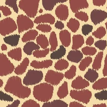 Giraffe spots seamless vector pattern Stock Illustration