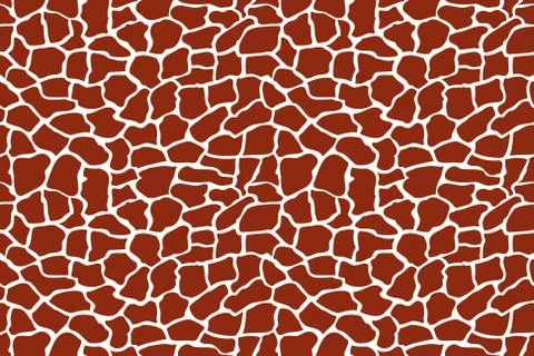 Giraffe texture pattern seamless repeating brown white safari zoo jungle Stock Illustration