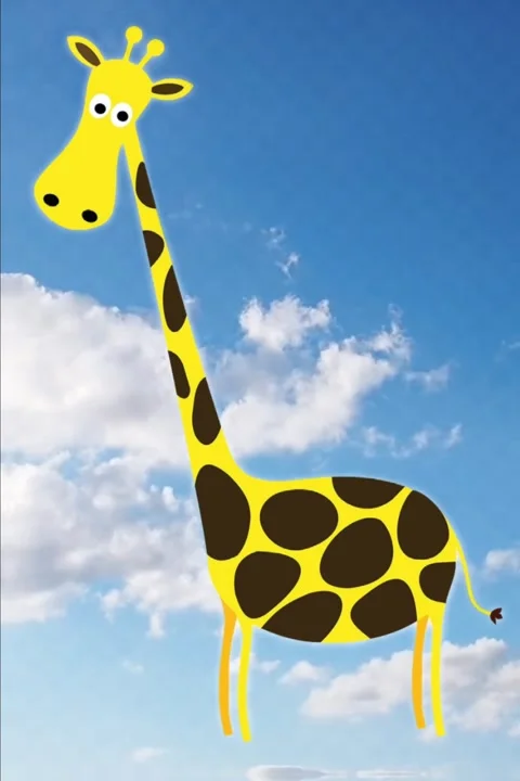 Giraffe Vector Animation Video stock 259500956
