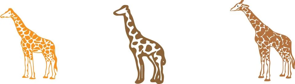 Giraffe vector illustration on background Stock Illustration