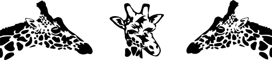 Giraffe vector illustration on background Stock Illustration