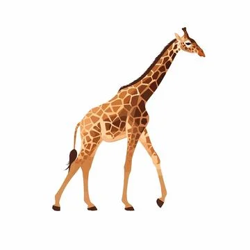 Giraffe vector isolated on white Stock Illustration