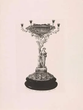 Girandole donated to the Anatomia Willem Vrolik, 1856. The Girandole or ca... Stock Photos