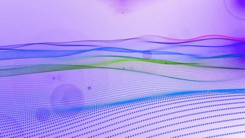 Gird dot line wave background Stock Photos