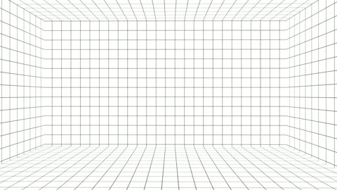 Gird line cube room. 3d vector background render with cube. to show the product Stock Footage 265526802