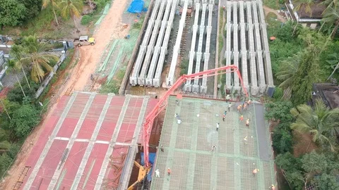 A girder bridge Stock Footage 122090705