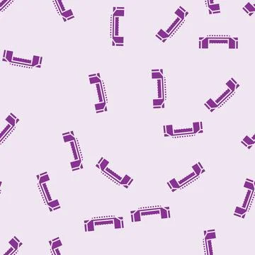 Girder bridge glyph seamless pattern Stock Illustration