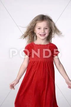 Girl (5-6), portrait Stock Photos