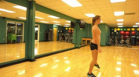 Girl and exercise Video stock 45523531