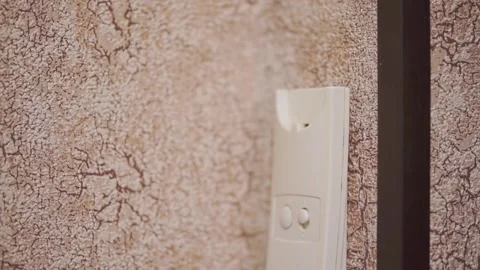 Girl and intercom Stock Footage 219681210