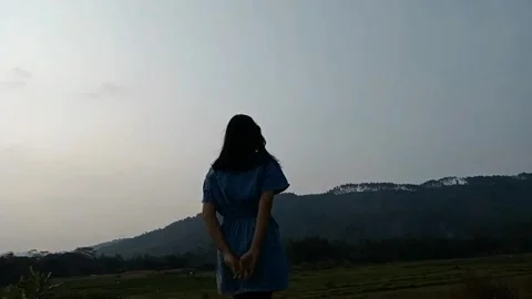 Girl and scenery Stock Footage 277651260
