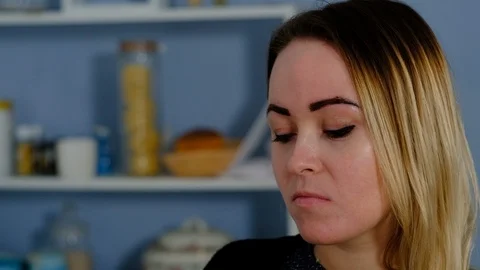 Girl with appetite eats pineapple Stock Footage 127291533