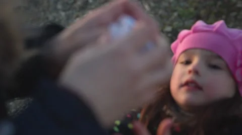 Girl asks a toy Stock Footage 63135360