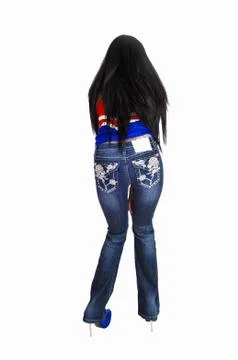 Girl from the back. Stock Photos