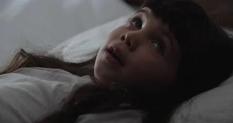 Girl in bed Video stock 163412034
