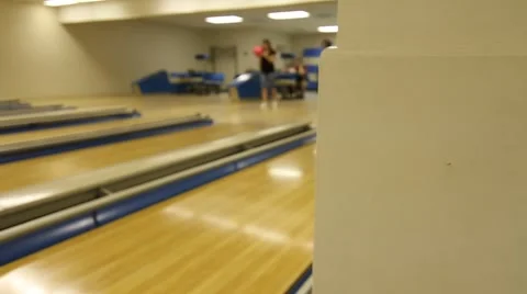 Girl bowling Stock Footage 913962