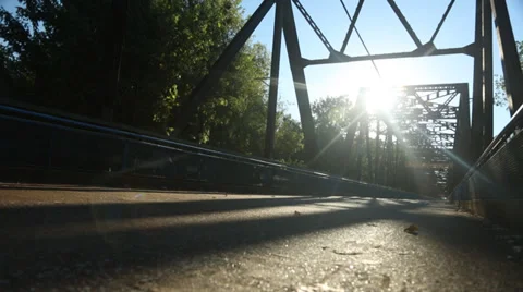 Girl on the Bridge Video stock 36751551