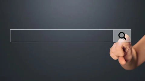The Girl Clicks the Search Button Stock Footage 62755079