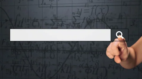The Girl Clicks the Search Button Stock Footage 62755150