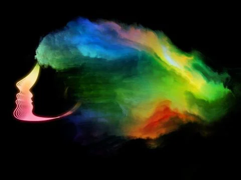 Girl Cloud Stock Illustration