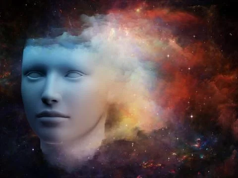 Girl Cloud Stockillustratie