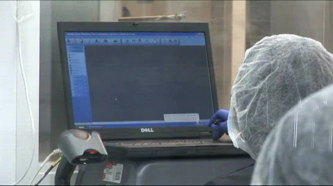 Girl on computer Stock Footage 811972