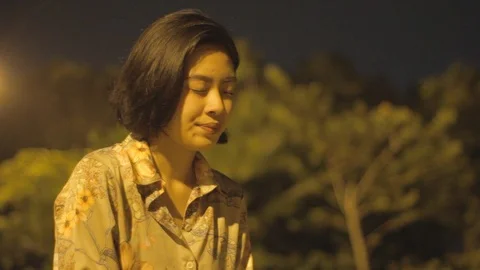 Girl Crying Alone Stock Footage 108651191