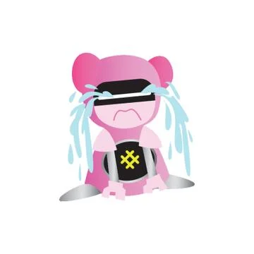 Girl Crying Иллюстрация