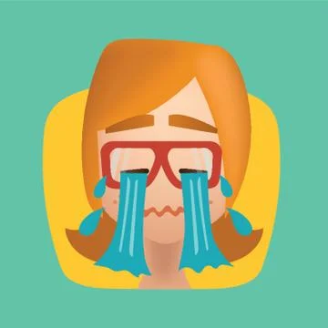 Girl Crying Stock-Illustration