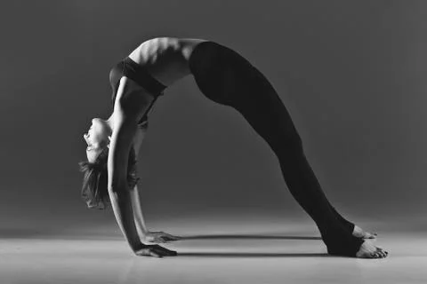 Girl dancer warming up Stock Photos