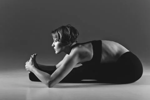 Girl dancer warming up Stock Photos
