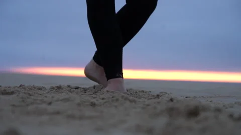 Girl dancing on beach pt3 Stock Footage 199209014