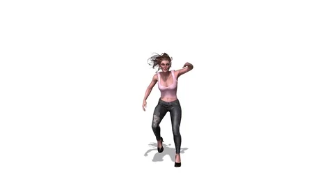 GIRL DANCING ON THE FLOOR Stock Footage 120762019
