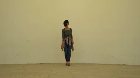 Girl dancing. Stock Footage 89665553