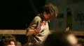 Girl dancing over the shoulders at rock concert HD Footage