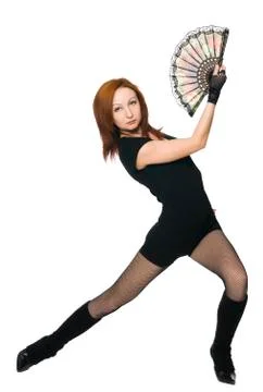 Girl is dancing Stock Photos