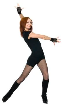 Girl is dancing Stock Photos