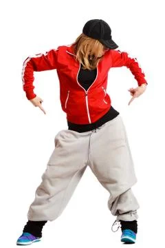 Girl is dancing Stock Photos