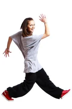 Girl is dancing Foto stock
