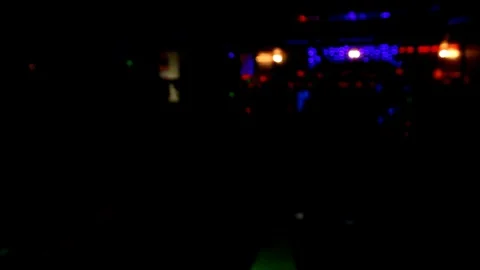 Girl dancing on stage on blurred background in the night club Stock Footage 78021385