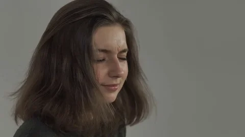 The girl is dancing in the studio Stock Footage 81453659