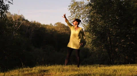 Girl does exercises – yogi Stockbeeldmateriaal 25242403