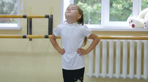 Girl doing exercise for the neck Stock Footage 67859747