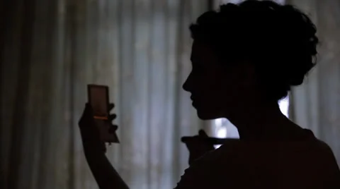 Girl doing makeup Stock Footage 36832068