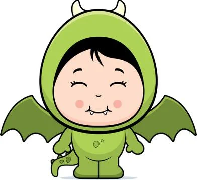 Girl Dragon Stock Illustration