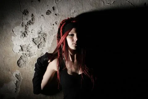 Girl with dreadlocks Stock Photos