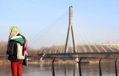 Girl in dreadlocks 스톡 사진