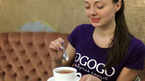 Free Photo  Girl drinking a cup of coffee