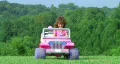 Girl Driving Toy Jeep HD Footage
